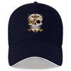 Sugar Skull Butterfly Baseball Cap Unisex Polyester Adjustable Casual Sports Snapback Hat