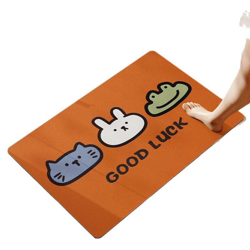 Домашний коврик для ванной комнаты, впитывающий воду, противоскользящий, грязеотталкивающий, простой в уходе, коврик для ног