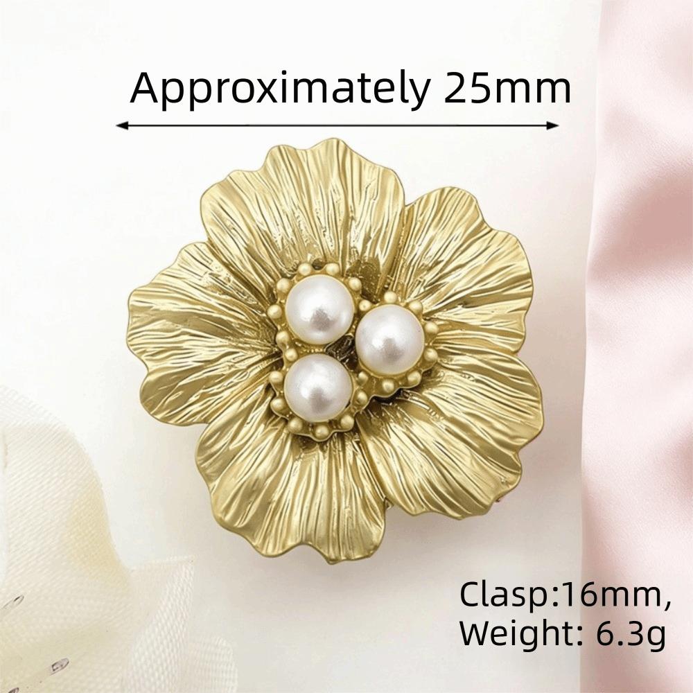 No Sew Floral Rhinestone Collar Buttons High-quality Decorative Shirt Buttons Diy Clothes