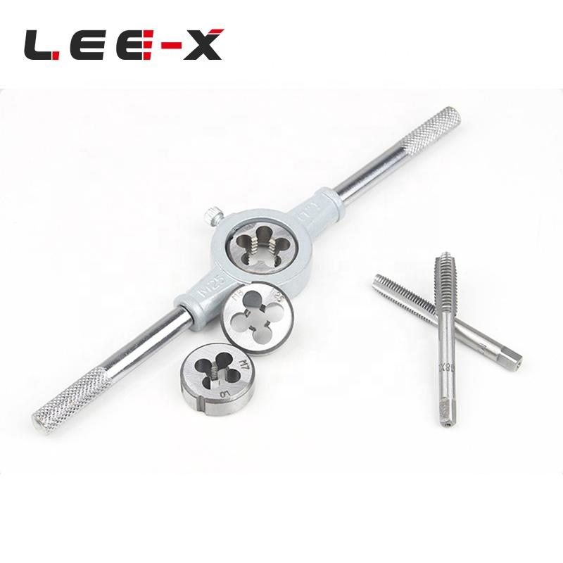 LEE-X 12 PCS TAP&DIE SET M6-M12 Manual Threading Bit Cutter Tool Hand Tools Metric Size Tap Die Set
