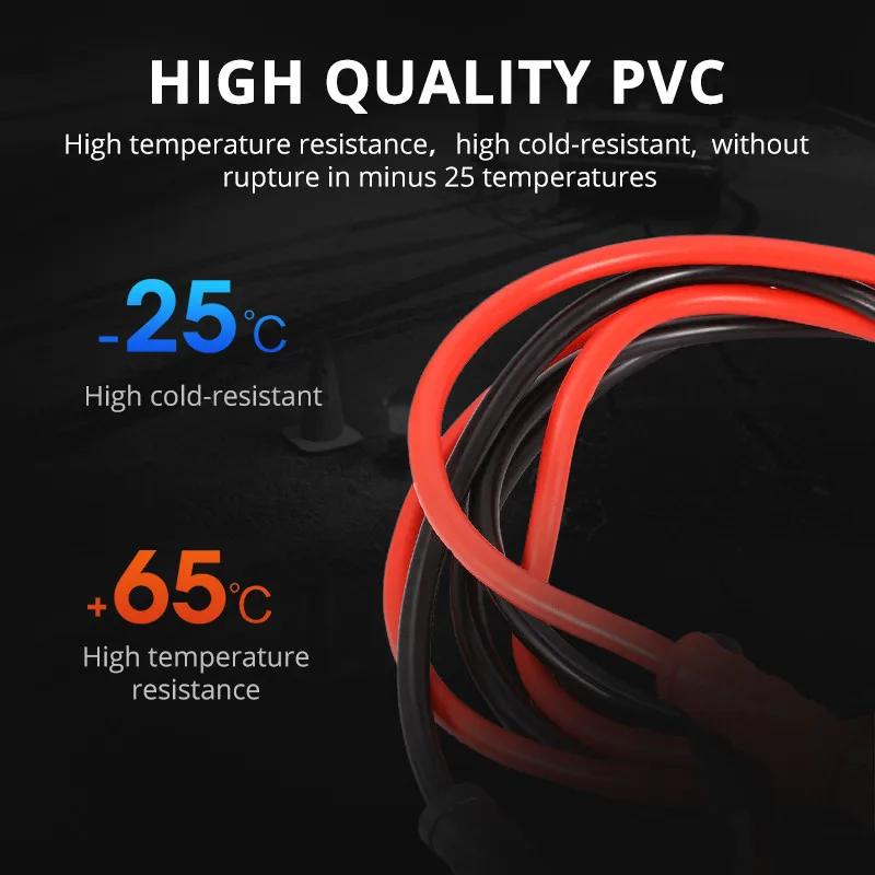 500A автомобильный аккумуляторный кабель, усилительный кабель, провода аварийного стартера, шнур питания для фургона, внедорожника, двусторонний с зажимами и зажимами