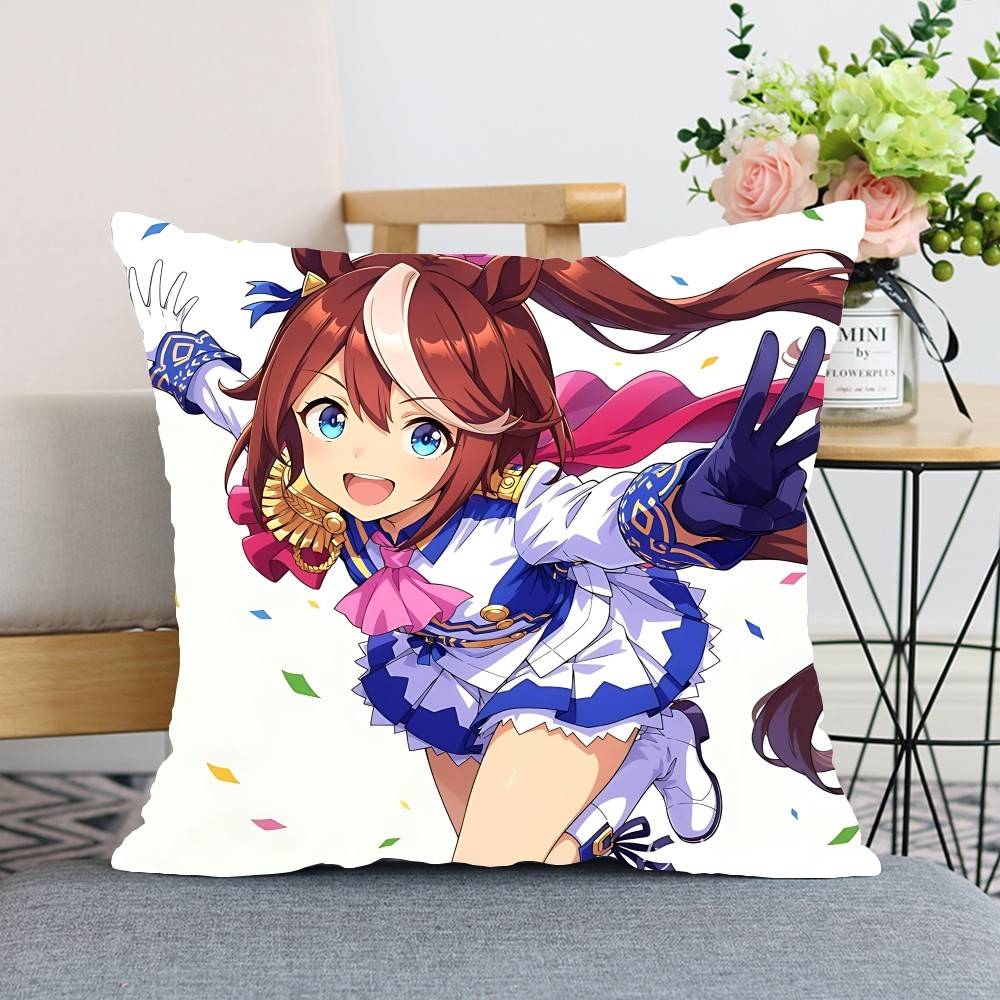 Подушки декоративные Uma Musume Pretty Derby Чехлы на подушки с рисунком Чехол на подушку Подходит для дивана Спальни Автомобиля