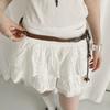 Flower Bohemian Style Waist Chain Wax Line Women Woven Belt Elegant Ethnic Style Belt  Versatile