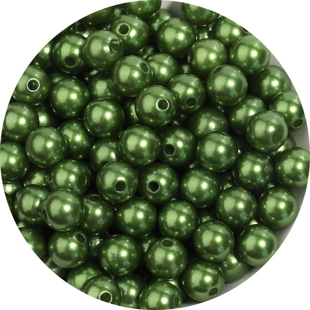 Abs Color Monochrome Straight Hole Imitation Pearl Beaded Bracelet Diy Bracelet Accessories