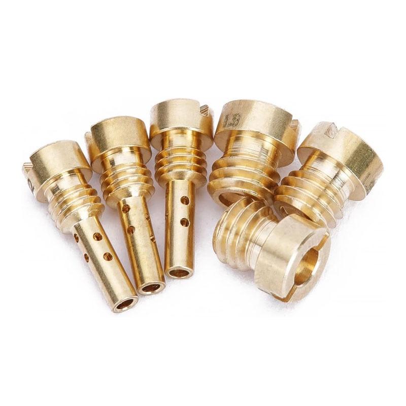 6Pcs Motorcycle Carburetor Jet Including Main Jets & Pilot Jets for Harley Softail 1988-2017 Fit Dyna Touring 1988-2016