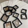 100 шт. Прозрачные 3D плавающие витрины Пылезащитный акриловый ящик для хранения ювелирных изделий с эластичной пленкой Прозрачный подвесной органайзер
