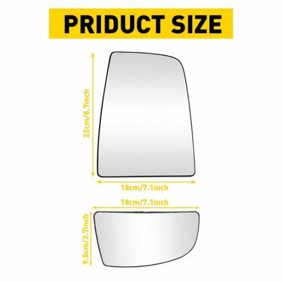 Mirror Glass Lower Convex Driver Side LH For Ford Transit 150 250 350 2015-