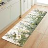 1 шт. Кухонные коврики против усталости, Водонепроницаемый нескользящий толстый амортизирующий кухонный коврик с мультяшным цветочным принтом, Сверхпрочный комфортный коврик для стояния для кухни