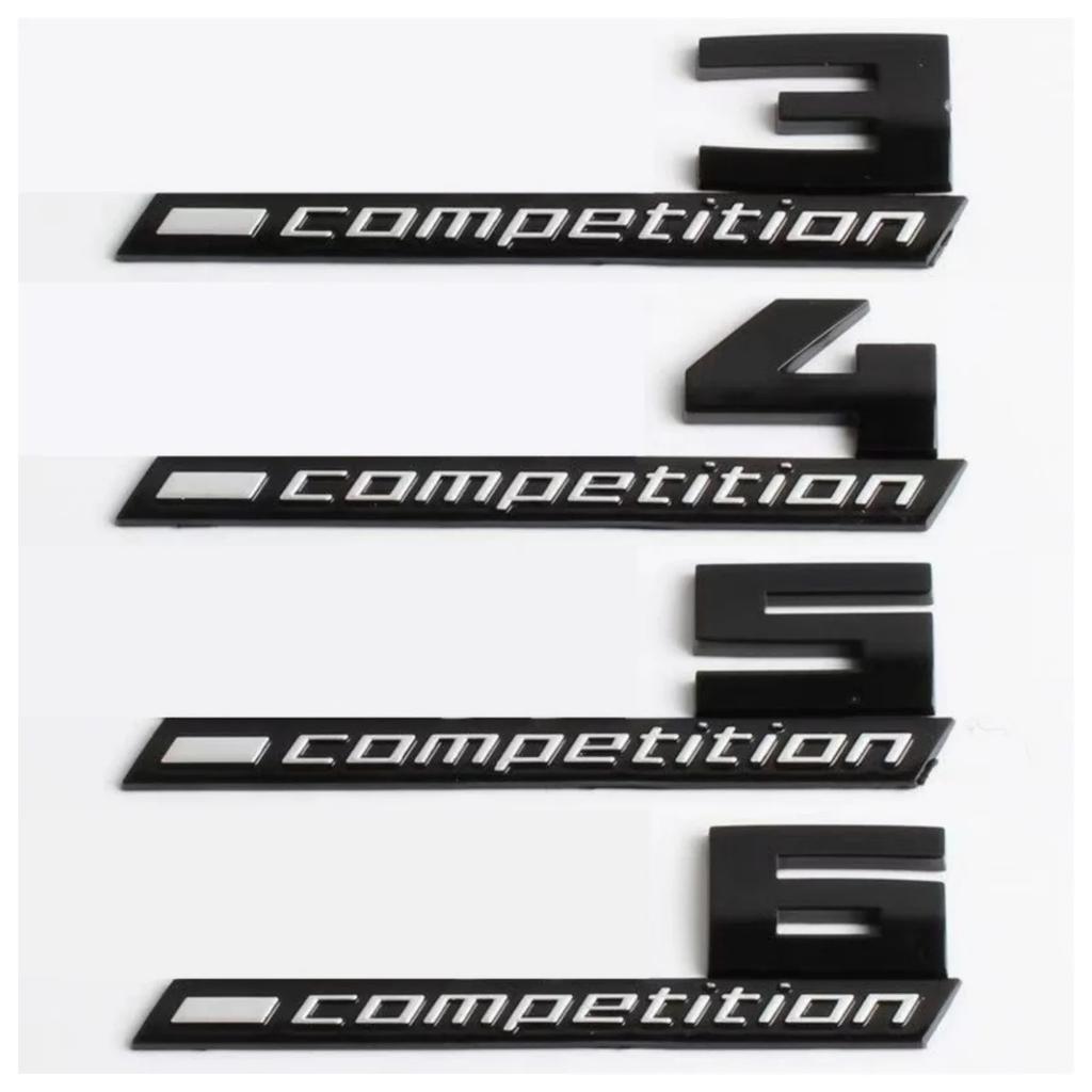 Giossy Black 3D ABS COMPETITION ABS Emblem Thunder Edition For BMW M1 M2 M3 M4 M5 M6 M7 M8 Car Trunk Badge Sticker tv2