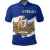 Australian flag polo shirt lapel short sleeve top summer trend clothes 3D printing oversized t-shirt