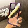 Темно-фиолетовый чехол для телефона iPhone14promax подходит для iPhone 13 Минималистичный 12 Прозрачный чехол с защитой от падений