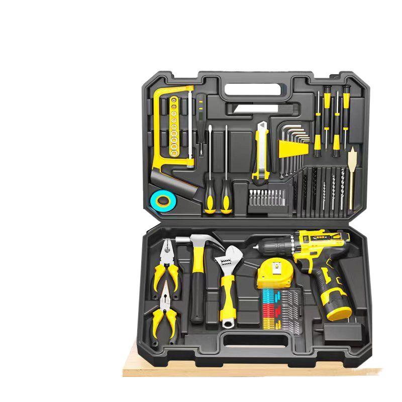 Ящик для электроинструмента Полный набор бытовых инструментов Набор комбинированного оборудования Обслуживание Аппаратная часть Электрическая отвертка