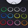Minimalist and Atmospheric On Womens Earrings Korean Designed Colored Round Circle Earrings Ear Ring Fashion Versatile Hoops Jewelry