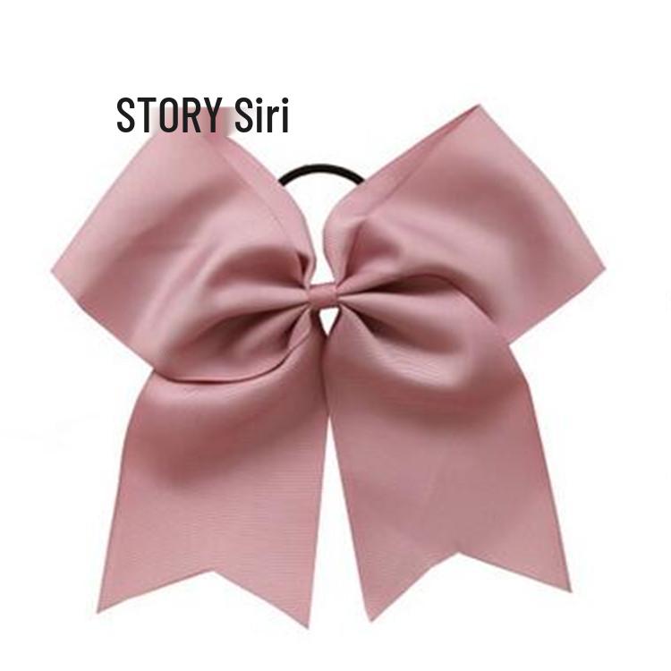 8-Inch Pigtail Bow Ribbon Hair Tie for Girls