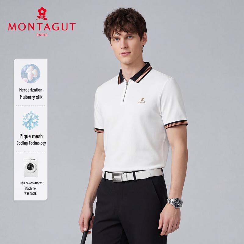 MONTAGUT Men's Summer Short-Sleeve Polo Shirt