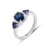 Silver Ring with Nano Sapphire 1.467ct (2140764)