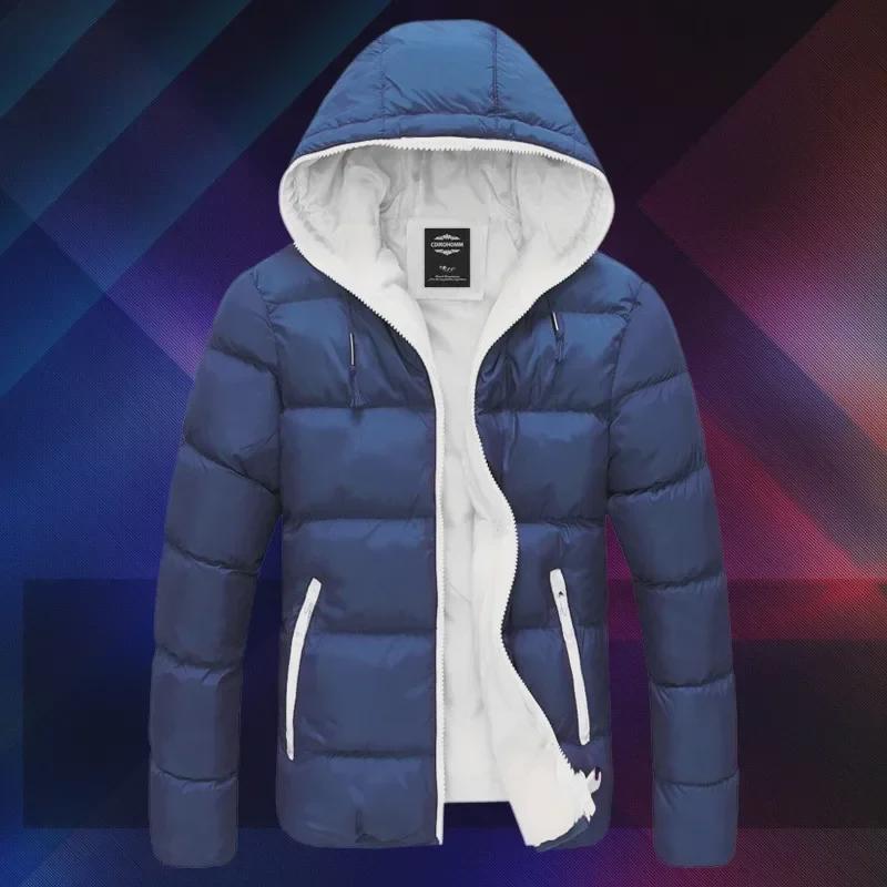 Men's Lightweight Down Jacket: Slim Fit Casual Hooded Jacket for Autumn/Winter Youth Trend