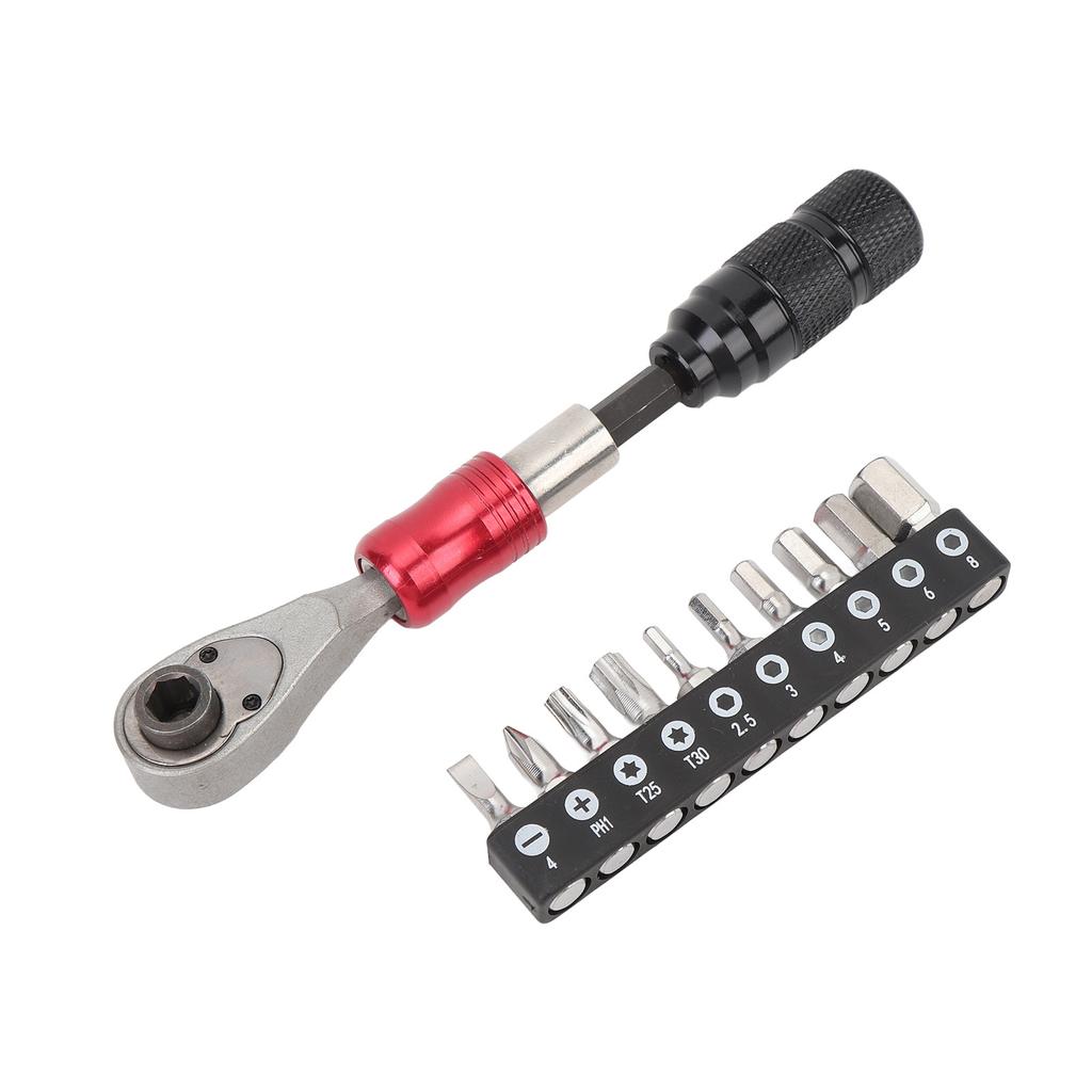 Ratchet Socket Wrench Set 1 4in Aluminium Alloy Maintenance Repair Tool Equipment