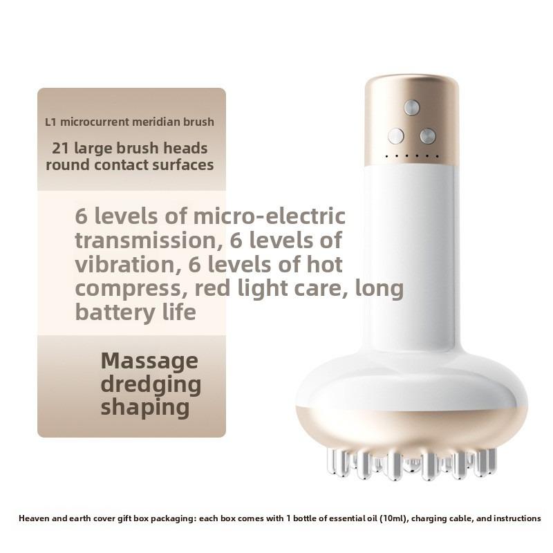 Electric Bianshi Scraping Board Red Light Hot Compress Vibration Massage Whole Body Unclogging Meridian Massager Beauty Instrument Scraping Tablets