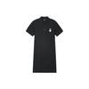 New MLB Love Series Short Sleeved Dresses Women's Black 3FOPH0143-50BKS