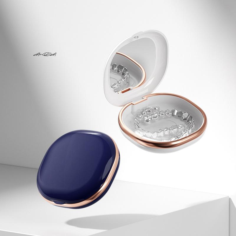 1Pcs Dental Retainer Case Magnetic Aligner Mouth Guard Travel Toothbrush Holder False Teeth Storage Container for Oral Health
