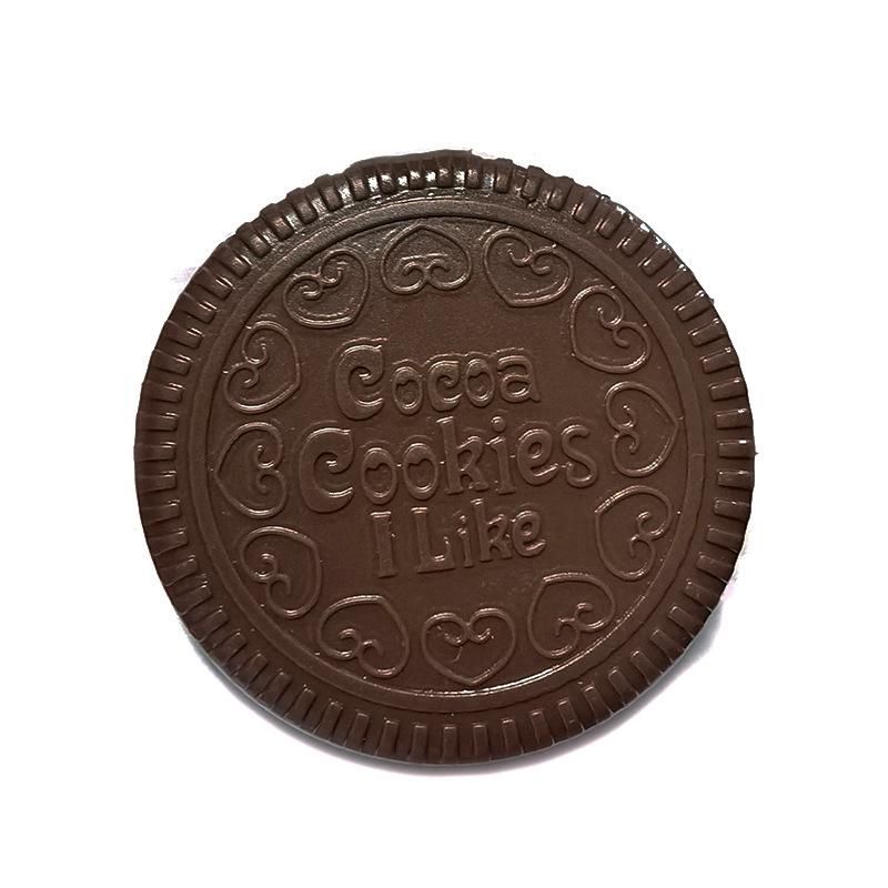 Складное зеркало для макияжа в виде шоколадного печенья, женская переносная сумка, переносное зеркало для макияжа, набор расчесок для зеркала