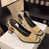 Fashion Elegant Fashion Women's Sandals 2025 Summer Party Office Ladies Wedding Pumps Tacones Woman High Heels Shoes Talons Femmes Luxe