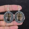 Chiastolite Earrings Gemstone Handmade Jewelry 925 Sterling Silver Earrings Chiastolite Jewelry Wonderful Dangle Earring Anniversary Gifts