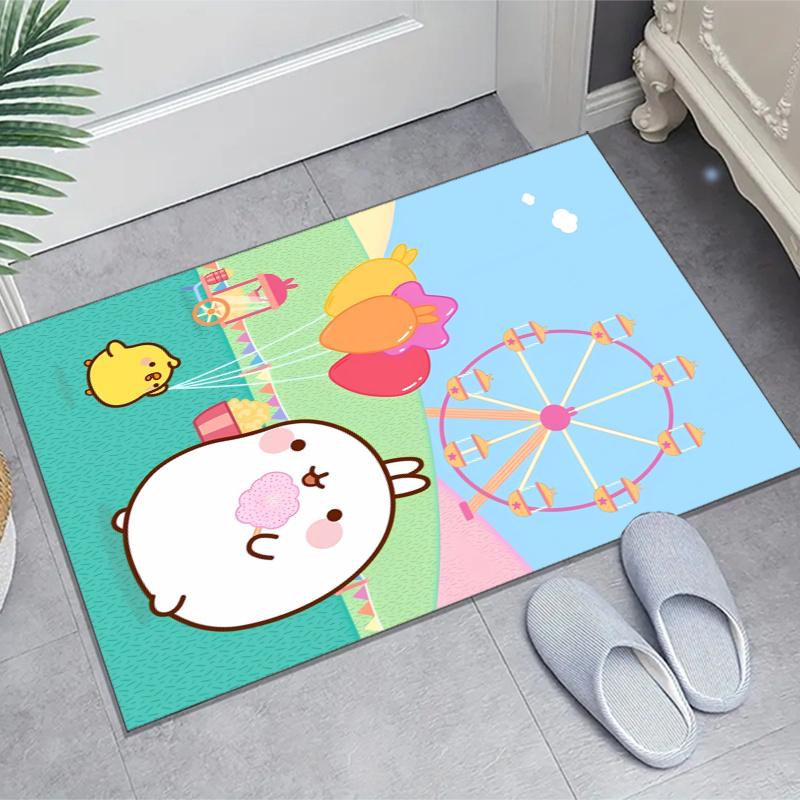 Molang Design Area Rug - Non-Slip, Soft & Cozy Floor Mat for Living Room, Bedroom, Office - Indoor/Outdoor Decorative Carpet