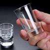 6pcs Set 31ml Luxury Thick Bottomed Liquor Goblet Thick Bottom Wine Glass Bullet Cup Transparent Small Foreign Wine Glass Gifts