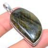 Лабрадорит Ручная работа 925 Стерлинговое серебро Ювелирная подвеска 2,17" l3J17