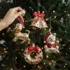 Christmas 2025 Simulated Bell Atmosphere Decor Cartoon Cat Bear Chic Hanging Pendants Xmas Tree Supplies 4 Styles