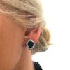 Diana Medium Stud Earrings Handmade Blue Sapphire Antique Trending Jewelry Gift
