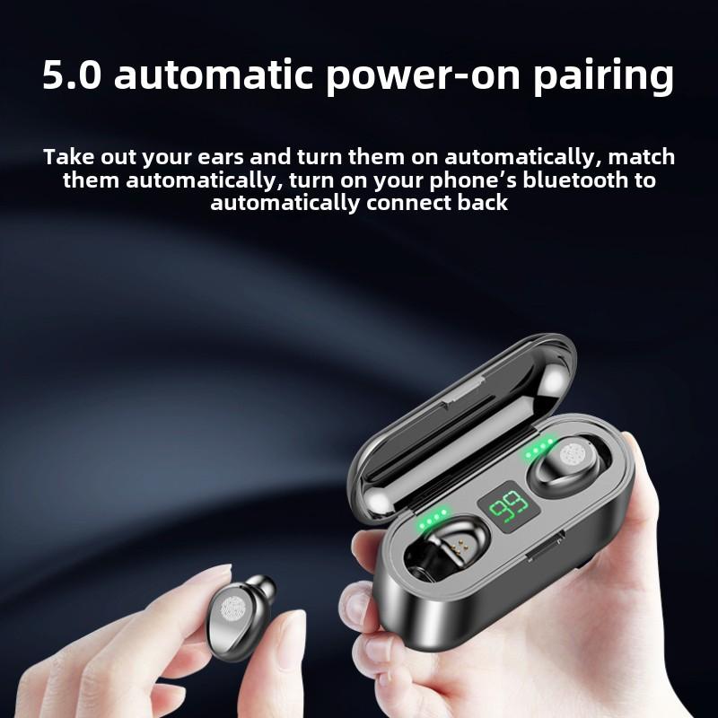 Новая беспроводная гарнитура Bluetooth 5.1 с двумя наушниками TWS с сенсорным экраном и цифровым дисплеем