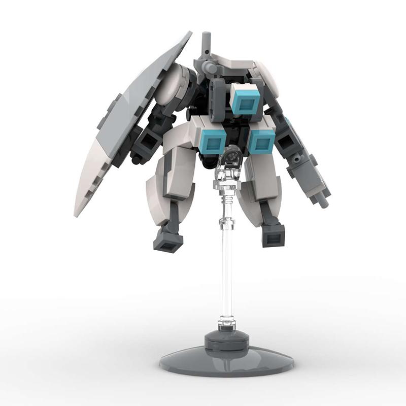 MOC Idea Small Mecha Exoskeleton Robot Set Ornaments Hand-made Assembled Building Block Toys Gift