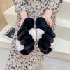 Women Winter House Furry Slippers Fluffy Faux Fur Home Slides Flat Fashion Indoor Floor Shoes Ladies Flip Flops Chaussure Femme