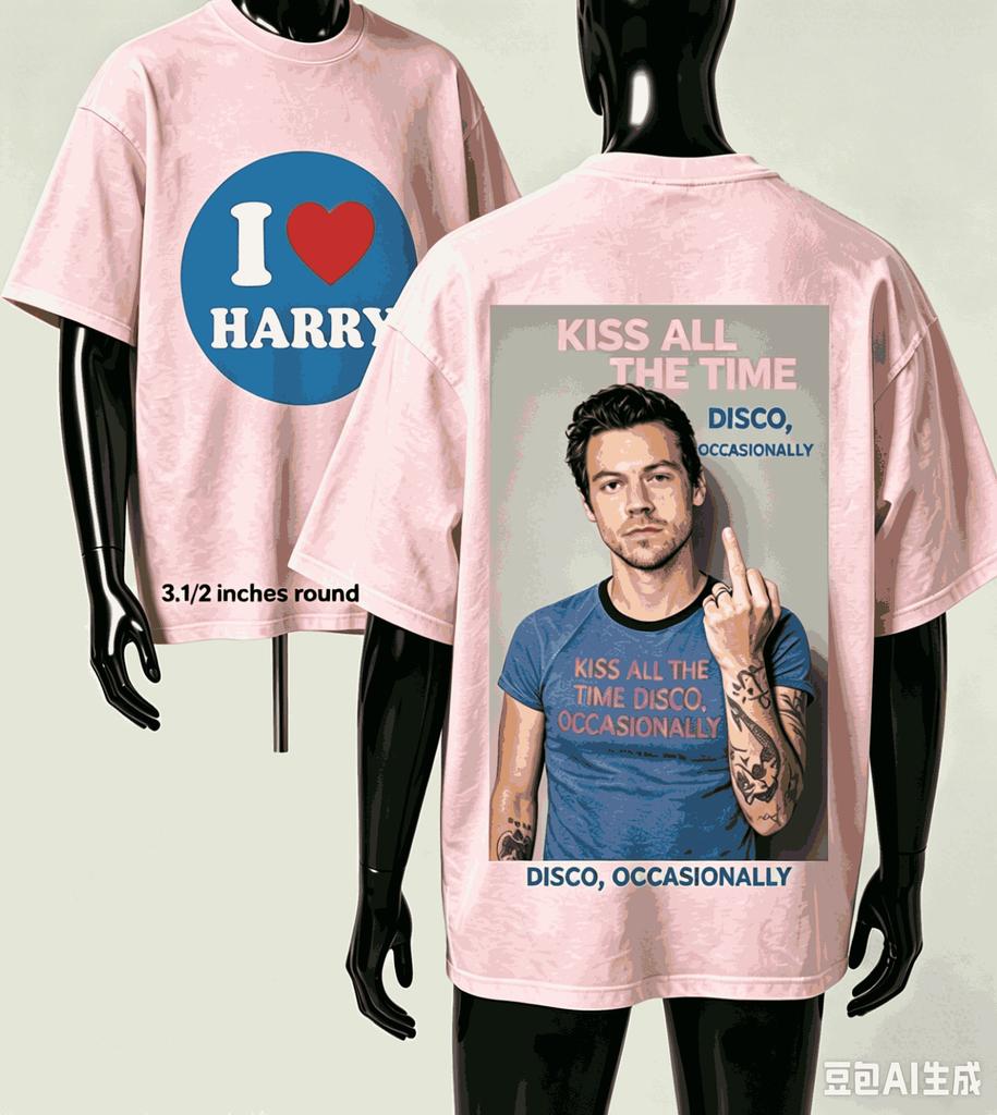 Harry Styles For Fan Gift Tshirt Unisex Unisex Harajuku Oversized Unisex Short Sleeve Streetwear High Quality Couples Classic Soft
