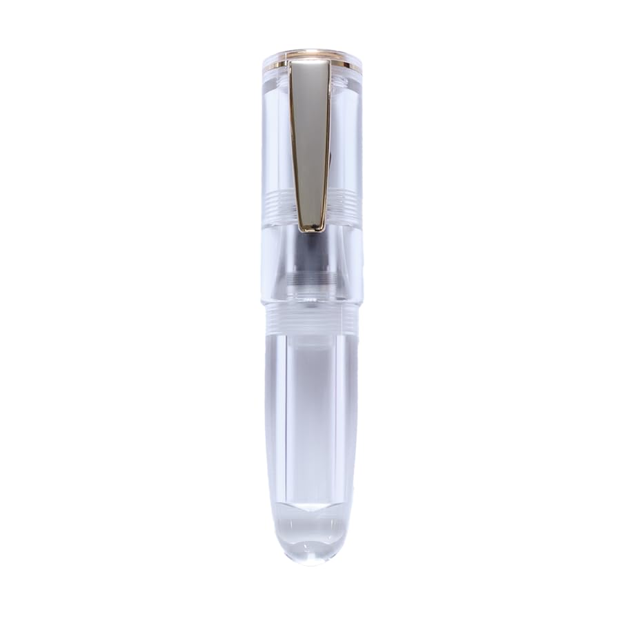 Fountain Pen WANCHER 1onewan PoChaCoCrystal Clear Mini (Cartridge Type Crystal M Medium)