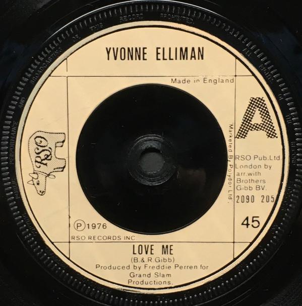 7-дюймовая пластинка YVONNE ELLIMAN Love Me I Dont Know Why I Keep 2090205 RSO 1976 UK SoulFunk Б/у