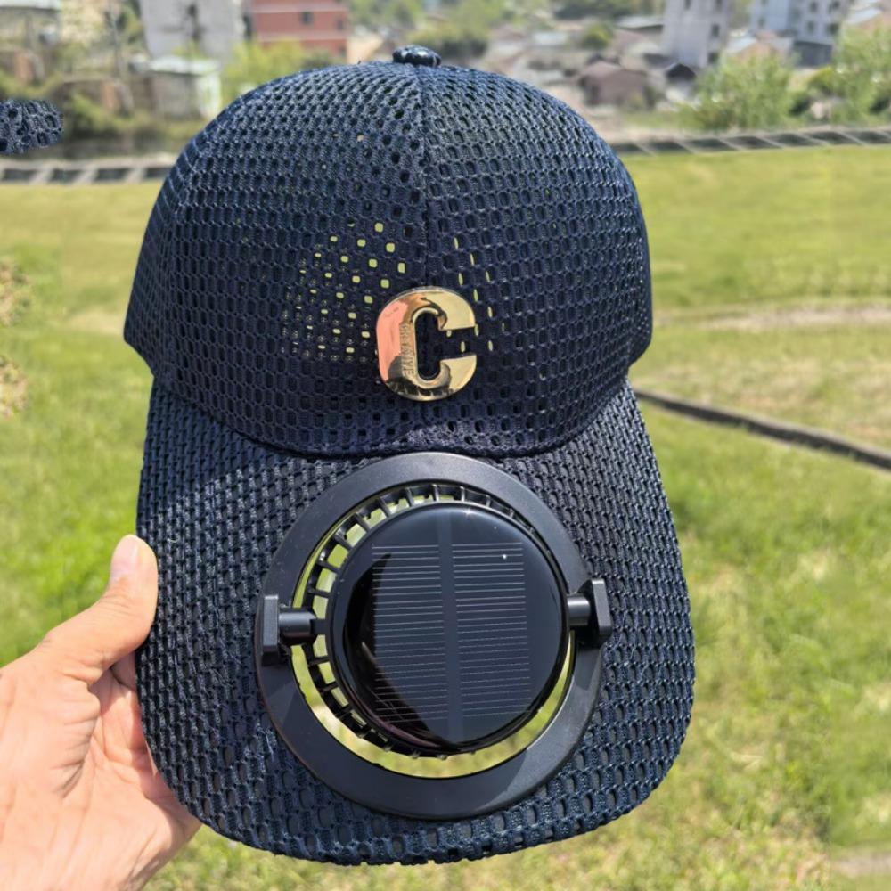Quick Dry Solar Fan Hat USB Charging Sun Protection Caps New Baseball Cap  Summer