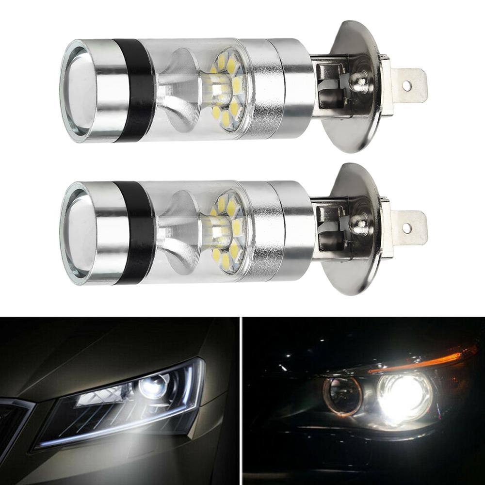 Driving LED Headlight Light Bulb 6000K Wear-resistant Replacement 2pcs