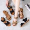 Fashion Sandals 2025 Summer New Shoes Student Roman Shoes Beach Shoes Flat Women's Shoes