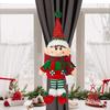 Рождественская мультяшная кукла-подхват для штор, плюшевый эльф-мальчик/девочка, подхват для штор, держатель, застежка для рождественского праздника, украшение для окон дома
