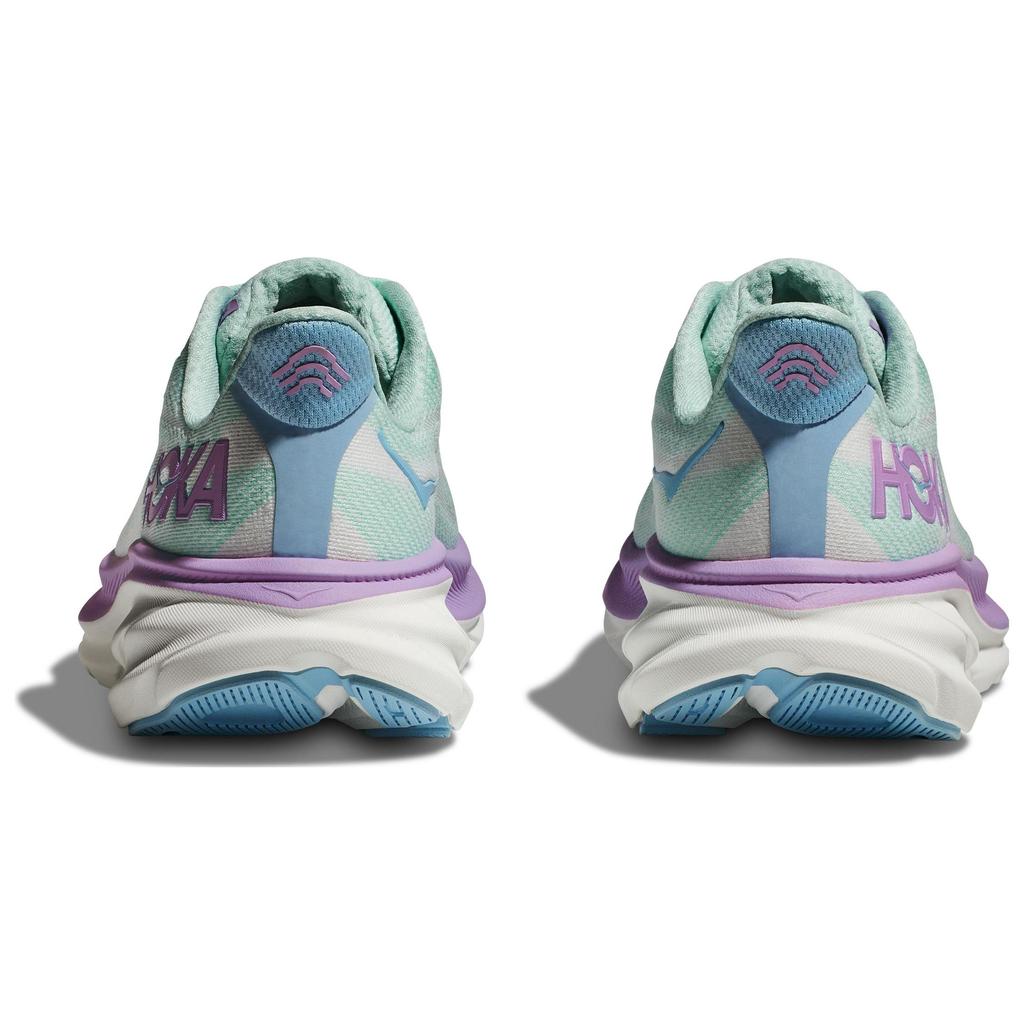 HOKA Clifton 9 Sunlit Ocean Lilac Mist Women Sneakers Green 1127896-SOLM