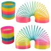 Large Rainbow Magic Springs Circle Toys Children Birthday Party Favors Giveaway Gifts Souvenir Kindergarten Guest Pinata Fillers