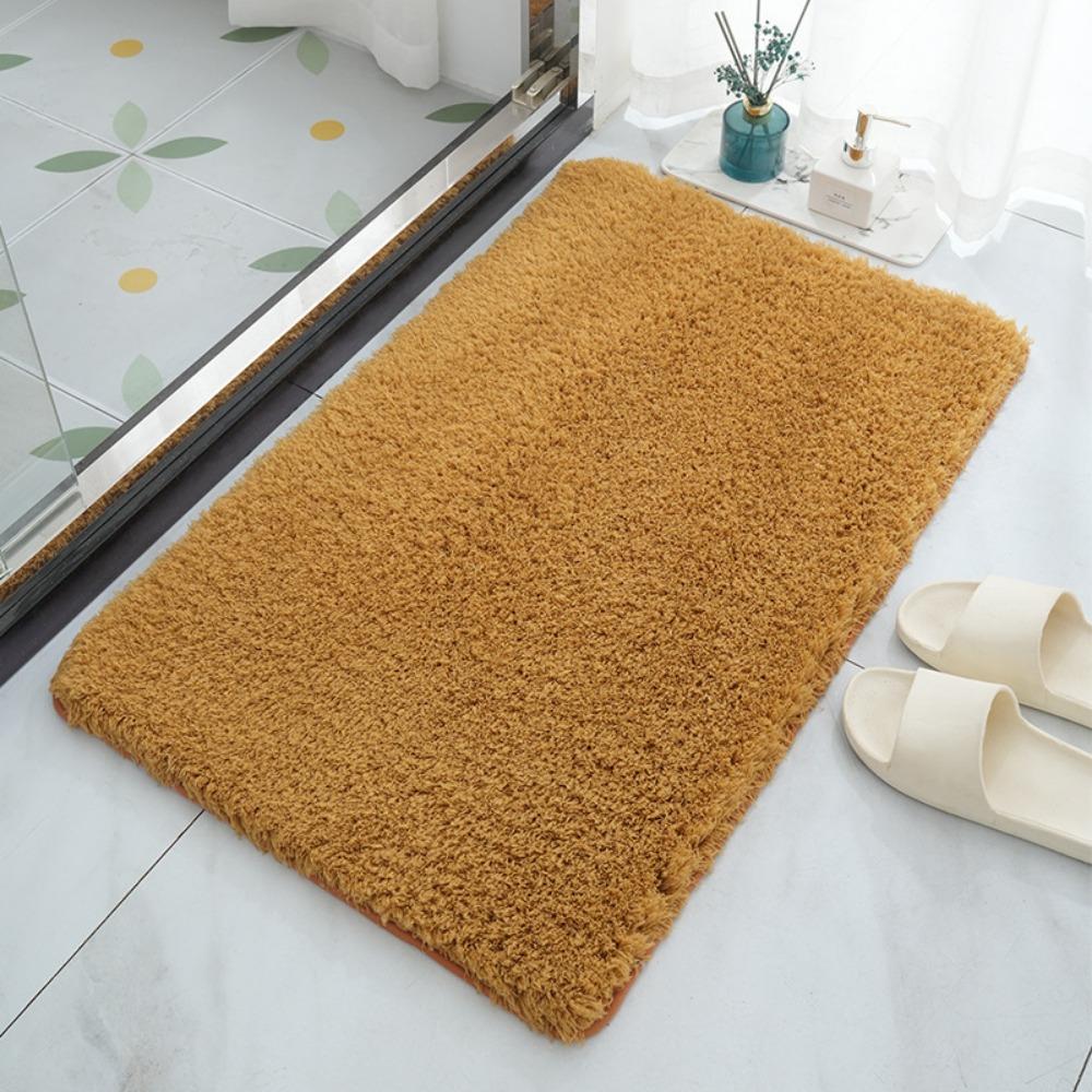 Утолщенный коврик для ванной комнаты из кашемира, нескользящие ковры для ванной, коврик для пола в ванной, коврик для двери в душевую, пена с эффектом памяти, 3D-подкладка