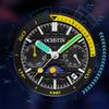 OCHSTIN Automatic Men Watches Luxury Designer Octagon Bezel Mechanical Date Day Night Dial Luminous Male Trendy Sport Wristwatch