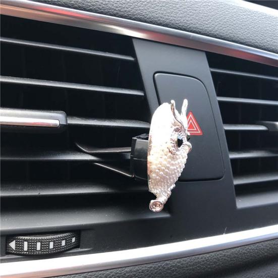 Сова из искусственного жемчуга, вентиляционное отверстие, автомобильный освежитель, аромат, зажим для духов, декор