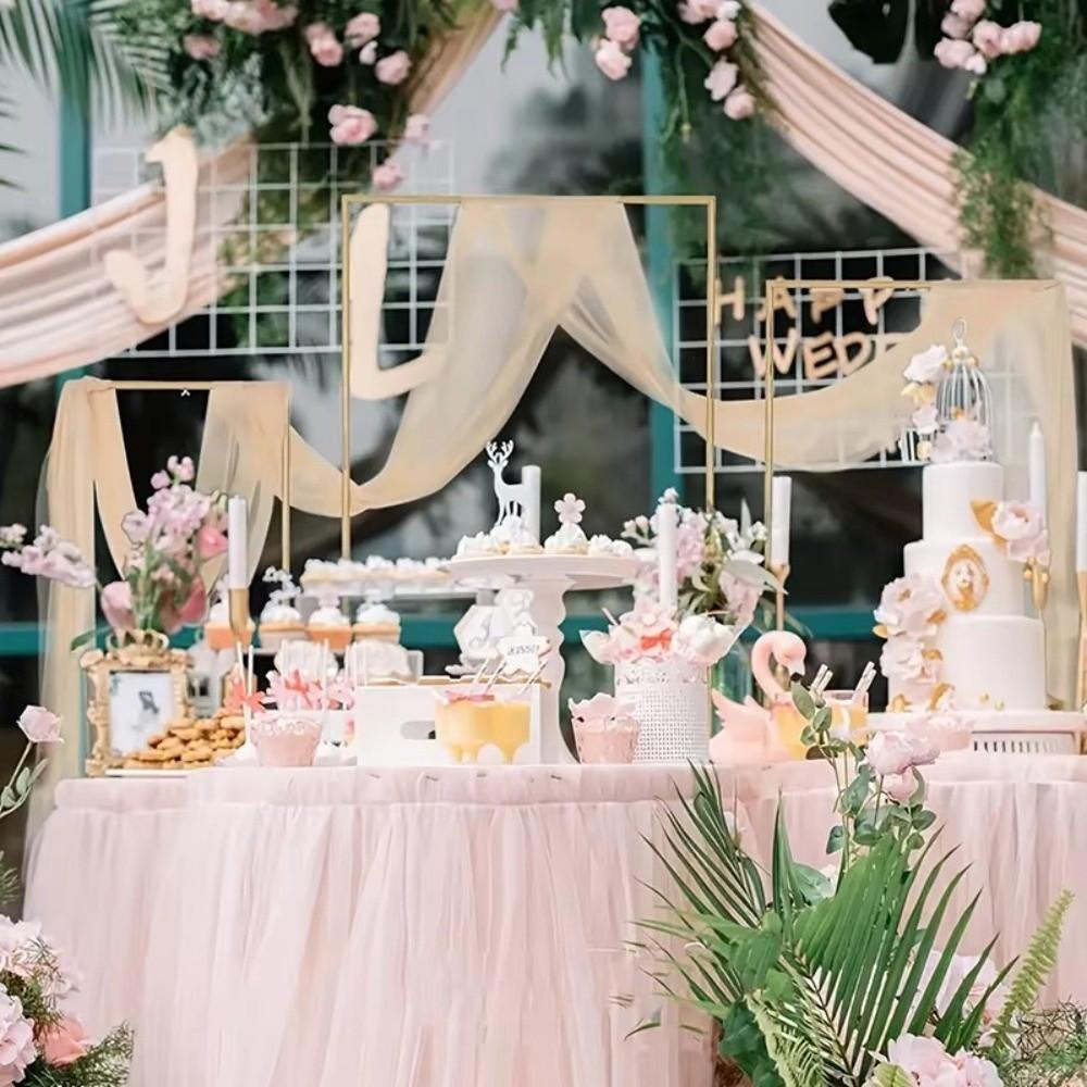 Металлическая арка для воздушных шаров Квадратная рама для свадебной арки Новый держатель для фонарей Садовый декор