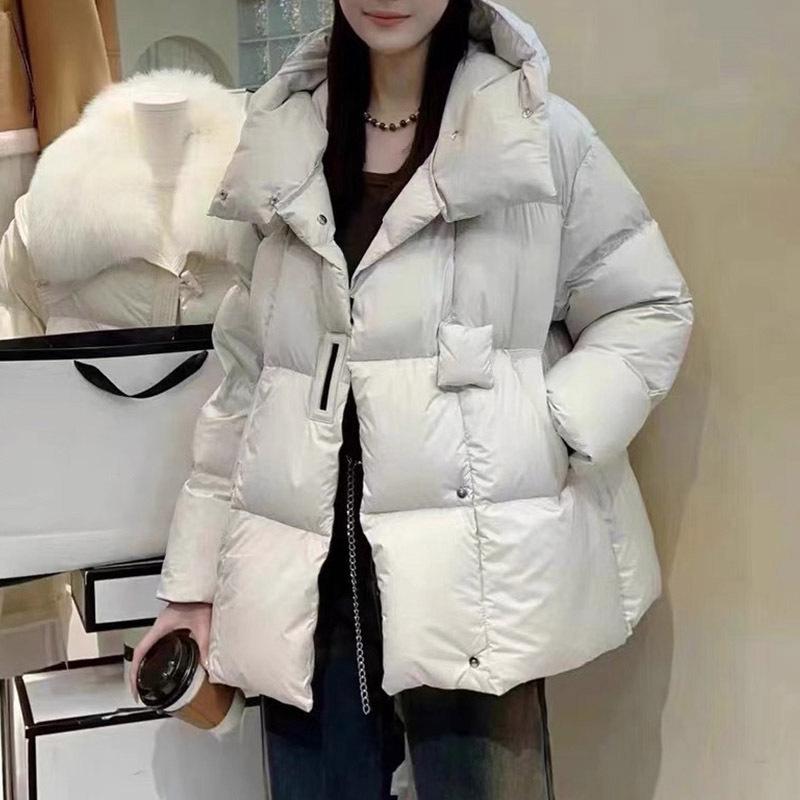 Women's High-End Short Winter Down Jacket - Thick Duck Down Korean Petite Version